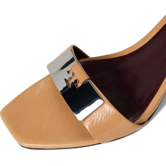 Tory Burch $400 Gigi Sandal 55Mm Cantucci/Silver Sz 10 NIB! - Picture 4 of 6